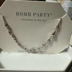 Sterling Rose Quartz Necklace